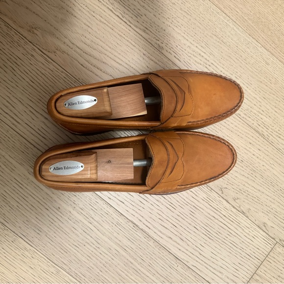 Allen Edmonds Cavanaugh Coffee Brown Penny Loafers - Picture 16 of 16